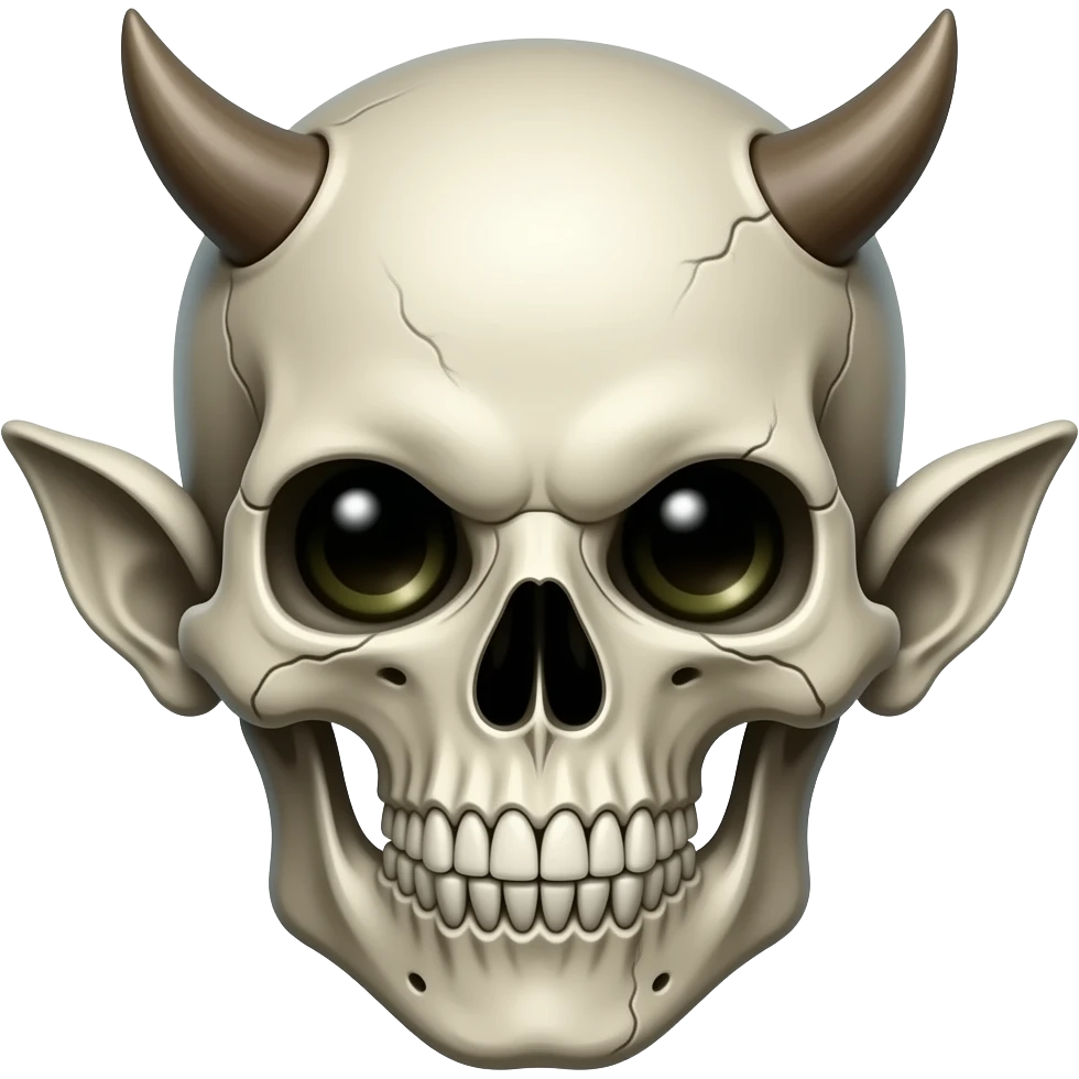 Skull Troll face emoji