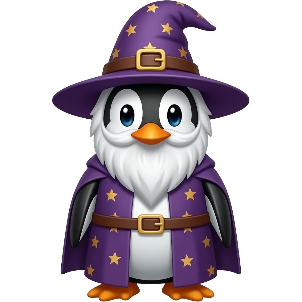 Penguin Wizard emoji