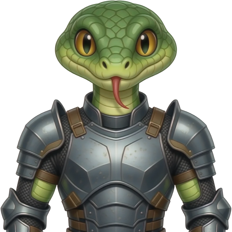 Snake armor with arms anthro emoji