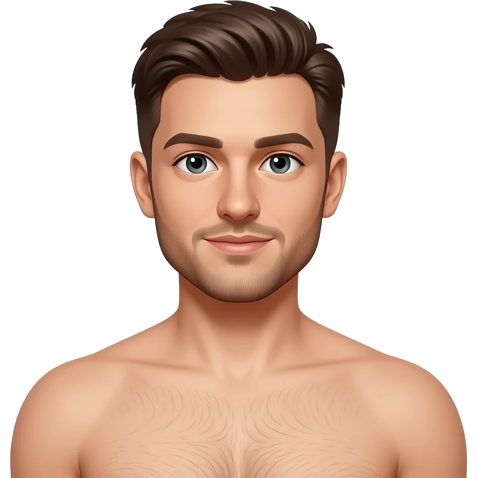 Man being gay and bed naked in public emoji