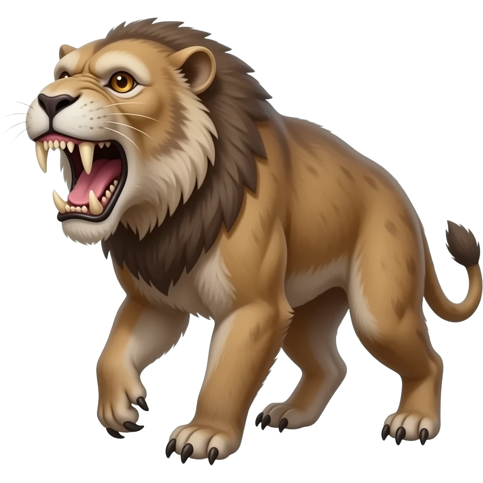 Smilodon scaring macaques emoji