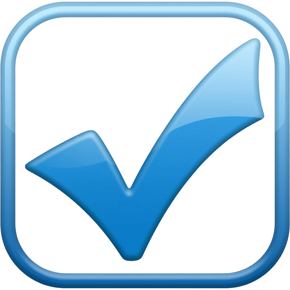 Blue checkmark emoji