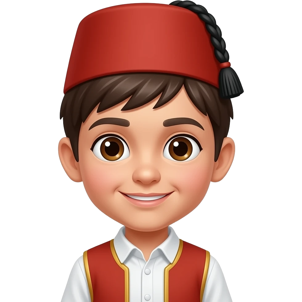 Fesli çocuk emoji