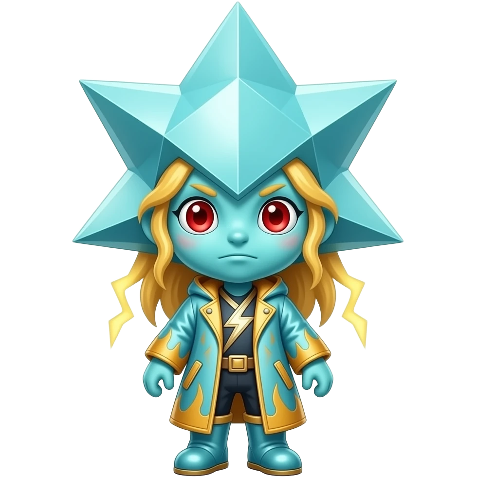 Full-body entity named Tavrixa with a huge diamond-like star head, tiny ...