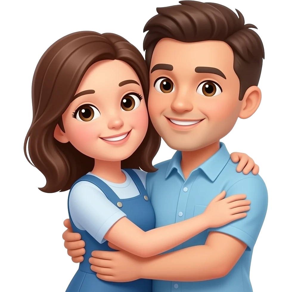 People hugging emoji