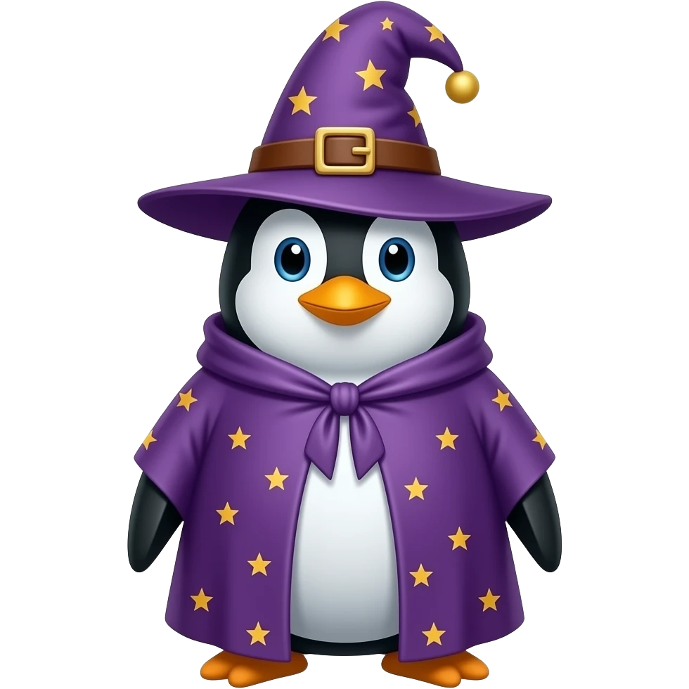 Penguin Wizard emoji