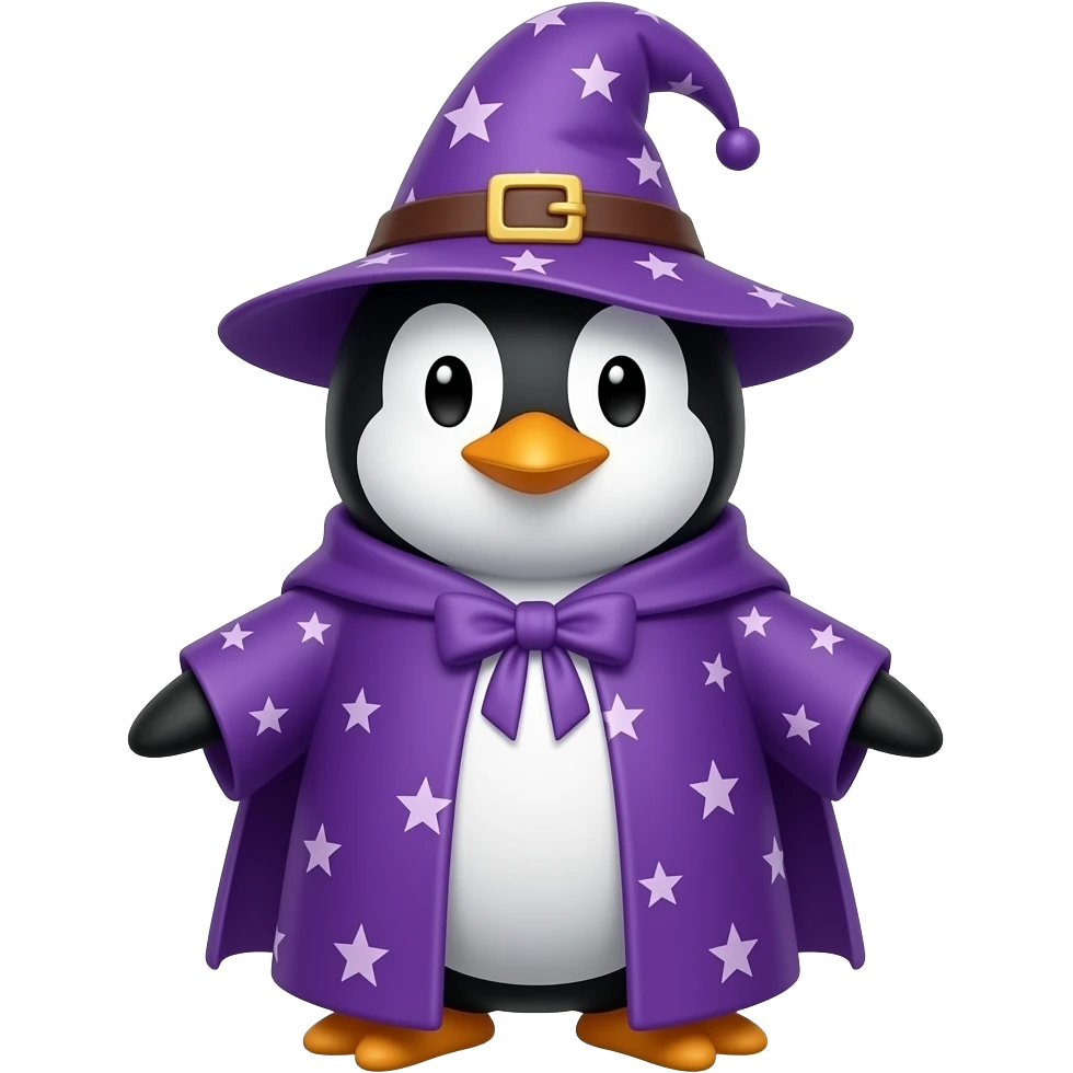 Penguin Wizard emoji