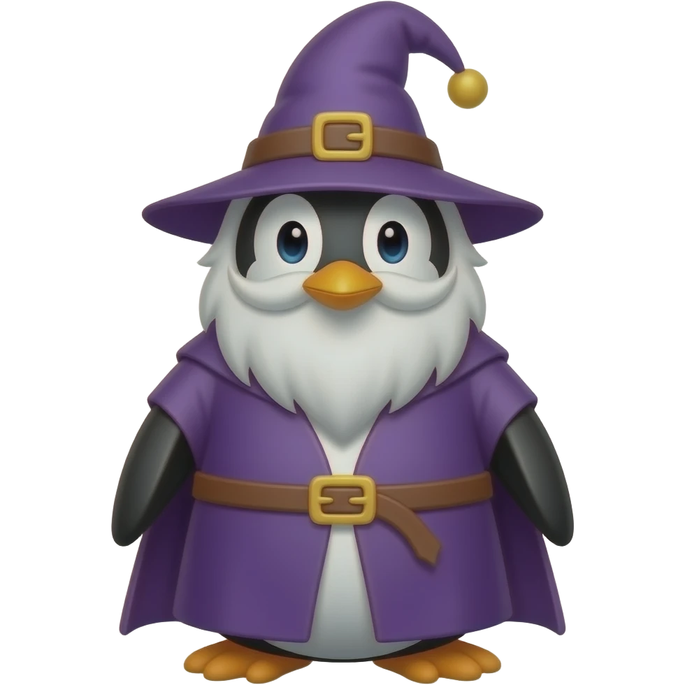 Penguin Wizard emoji