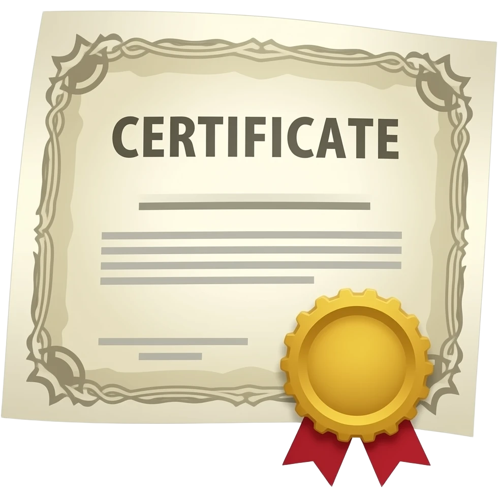 Certification emoji
