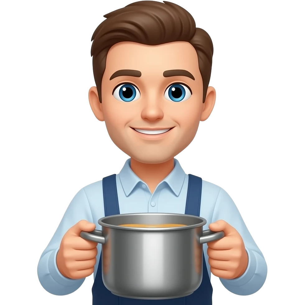 holding a pot emoji
