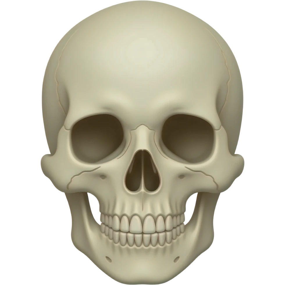 Skull face emoji