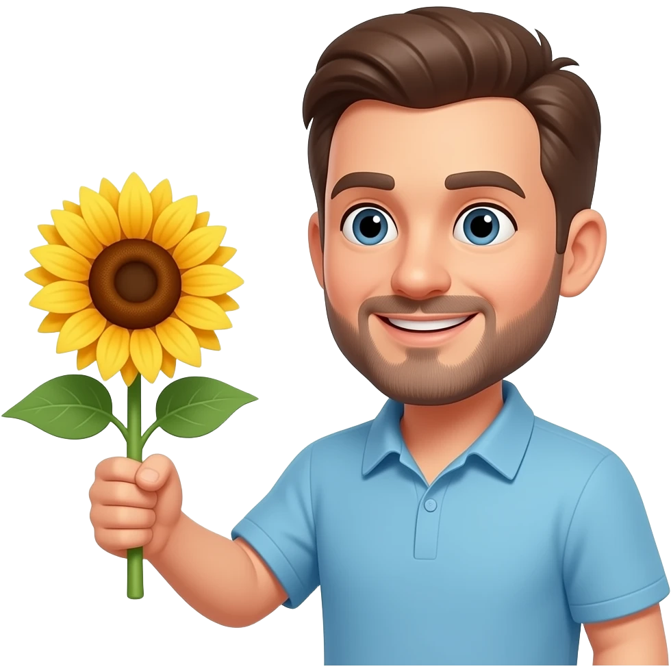 Give him a sunflower emoji