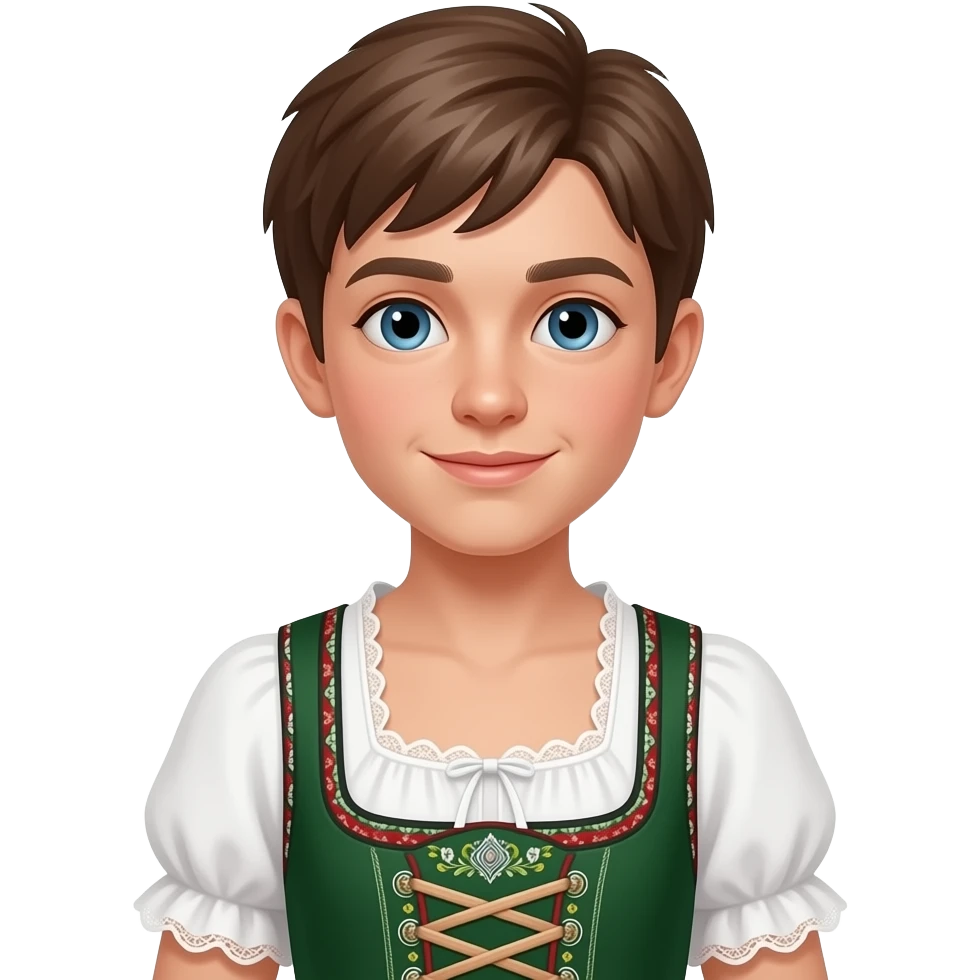 Dirndl boy emoji