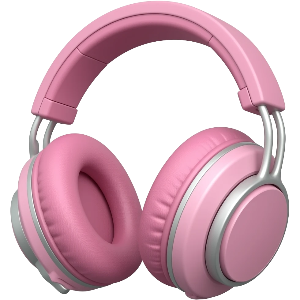 Headset pink emoji