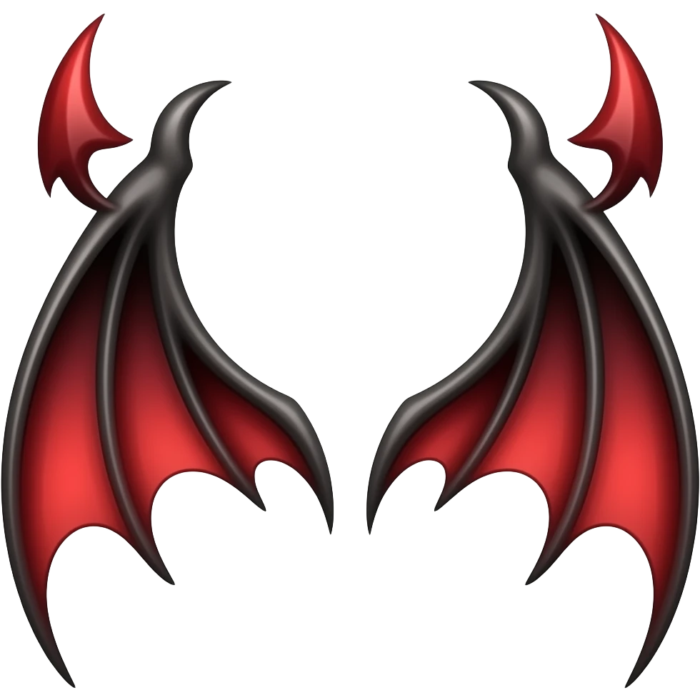 Chibi Devil wings emoji