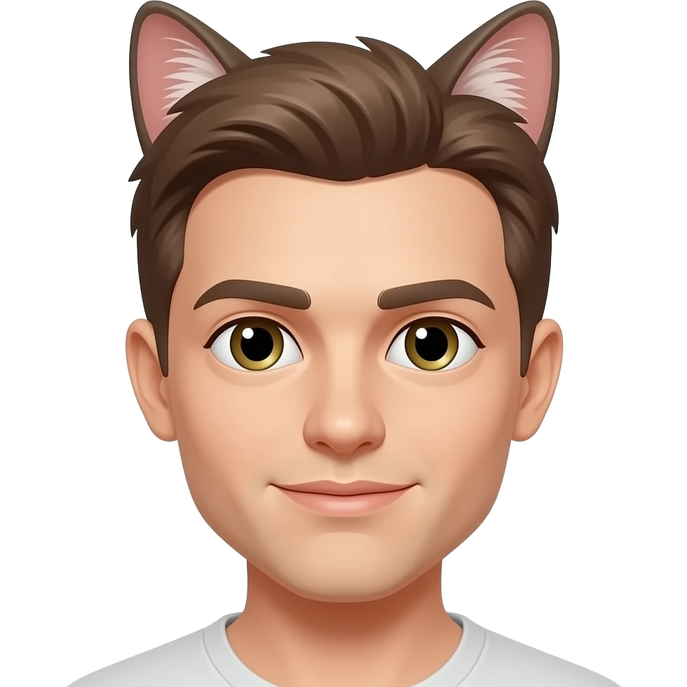 Remove the cat hairs from the face of this image emoji
