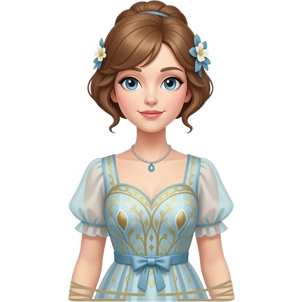 art nouveau dress mannequin emoji