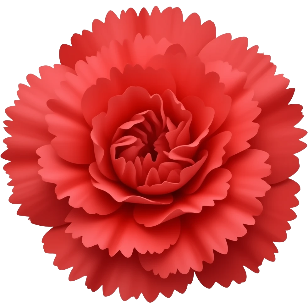 red carnation emoji