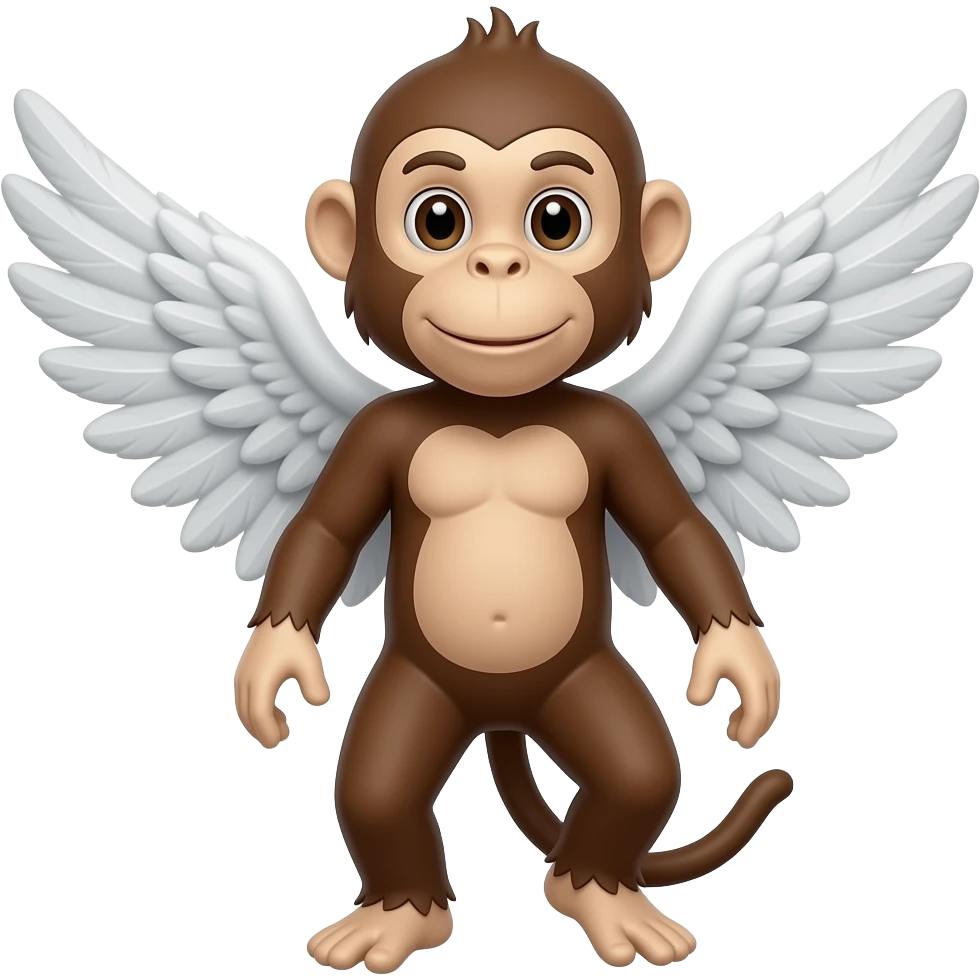 Macaco com asas emoji
