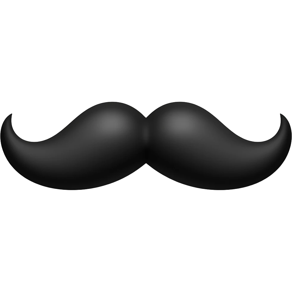 french mustache emoji
