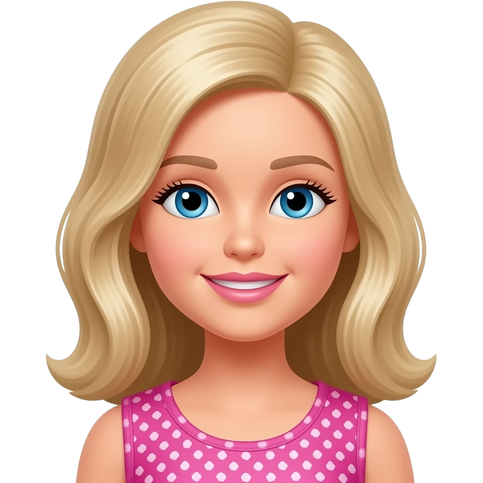 Kinderjoy barbee girl emoji