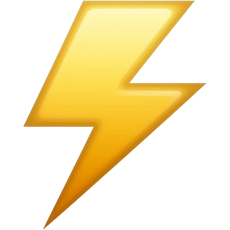 lightning emoji