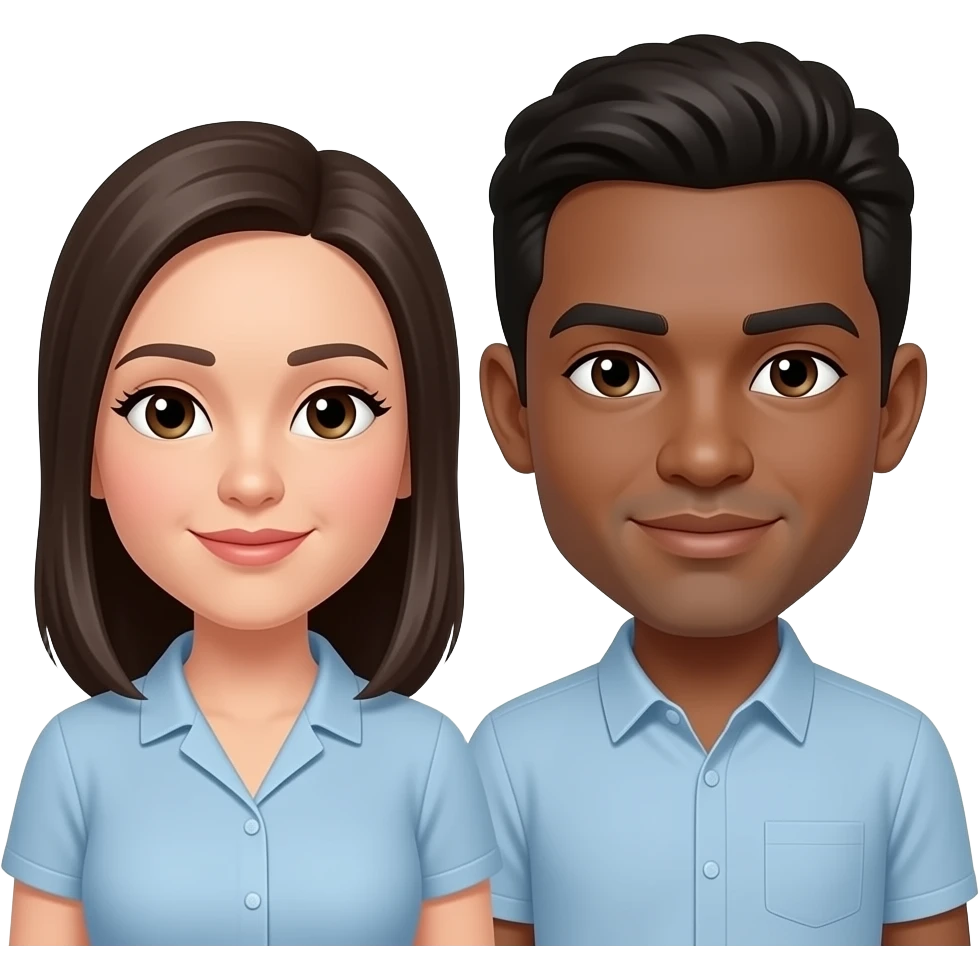Interracial couple emoji