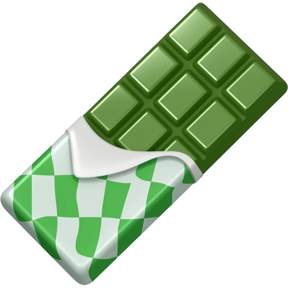 Barra de Chobolate verde emoji