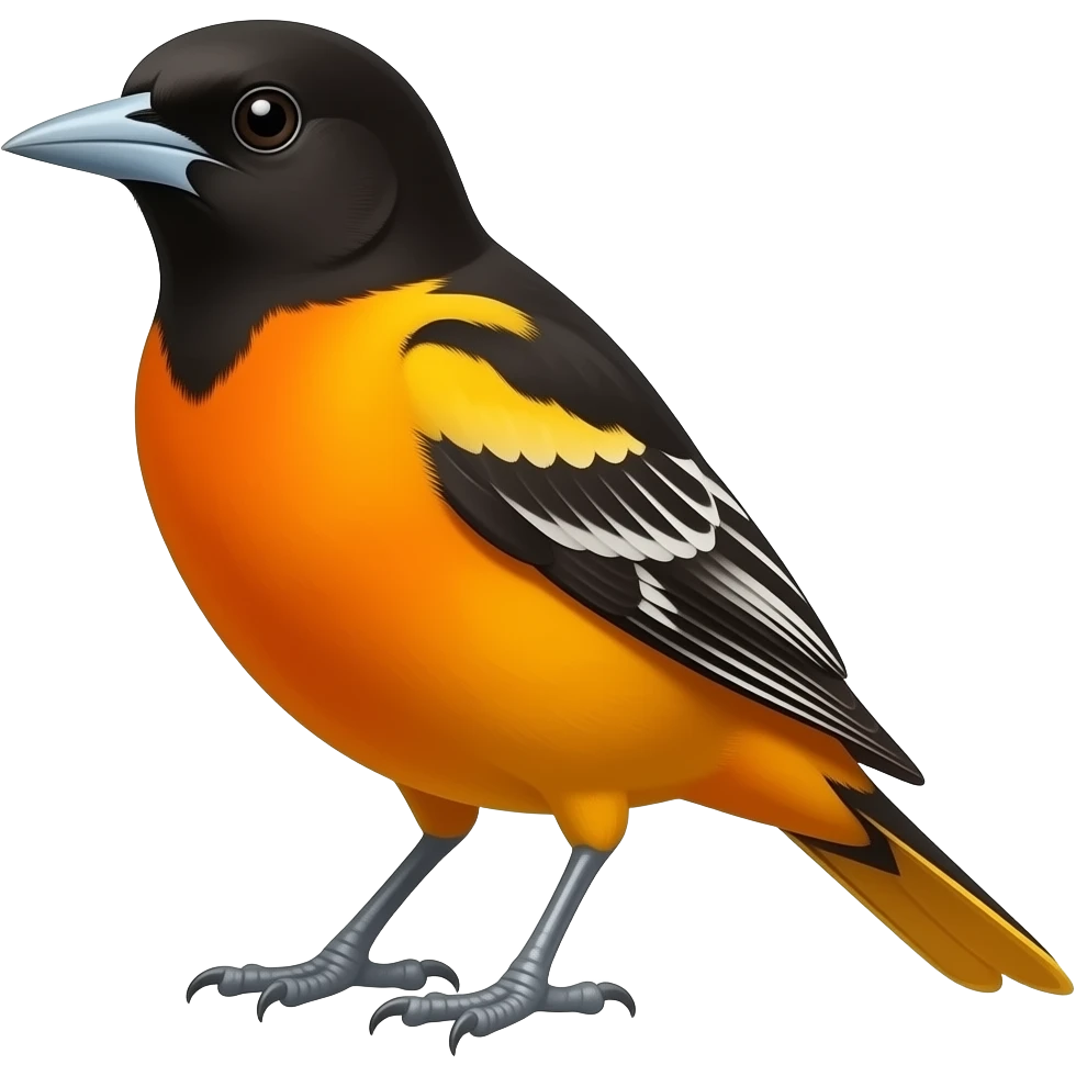 Baltimore oriole emoji