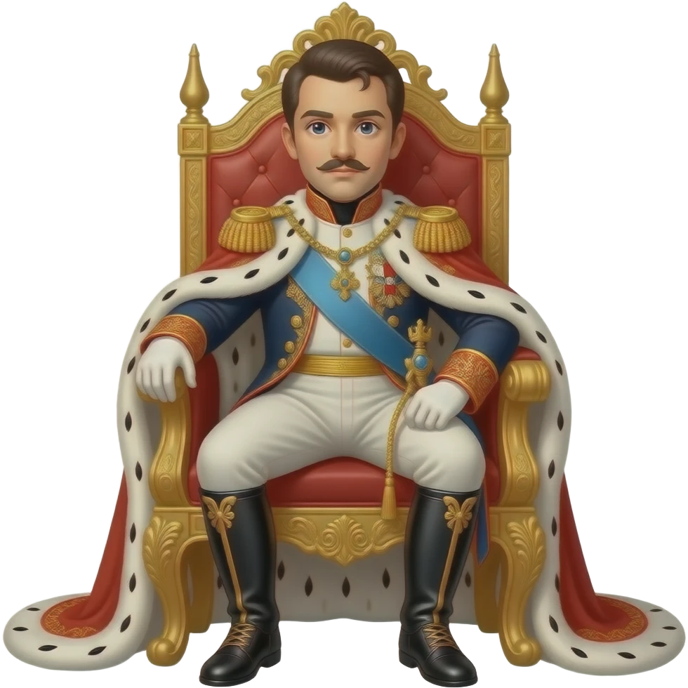 Napoléon Ier sur le trône impérial est un portrait de Napoléon Ier en costume de sacre peint par Jean-Auguste-Dominique Ingres en 1806 emoji