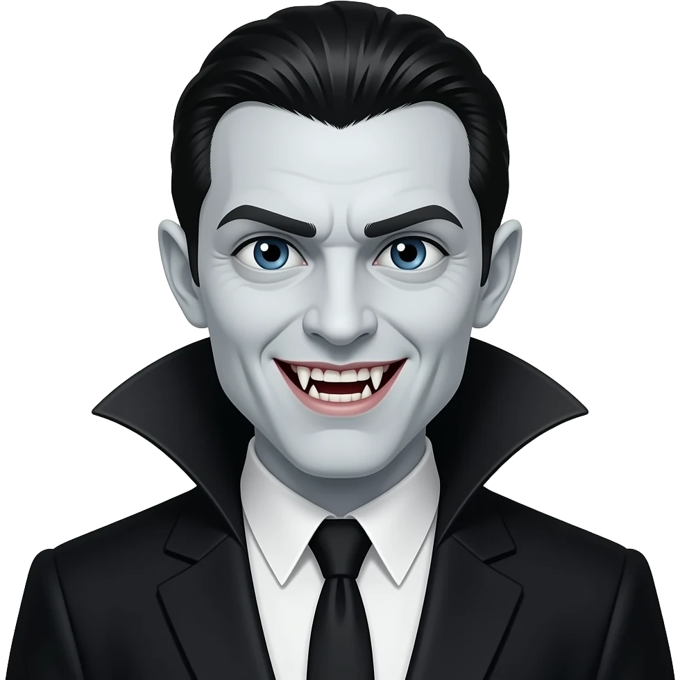 Vampire sharp teeth emoji