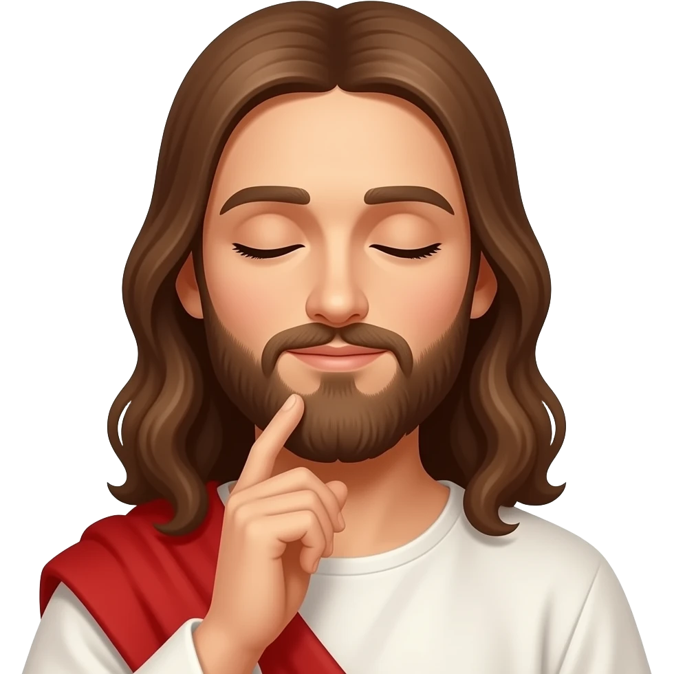 jesus thinking emoji