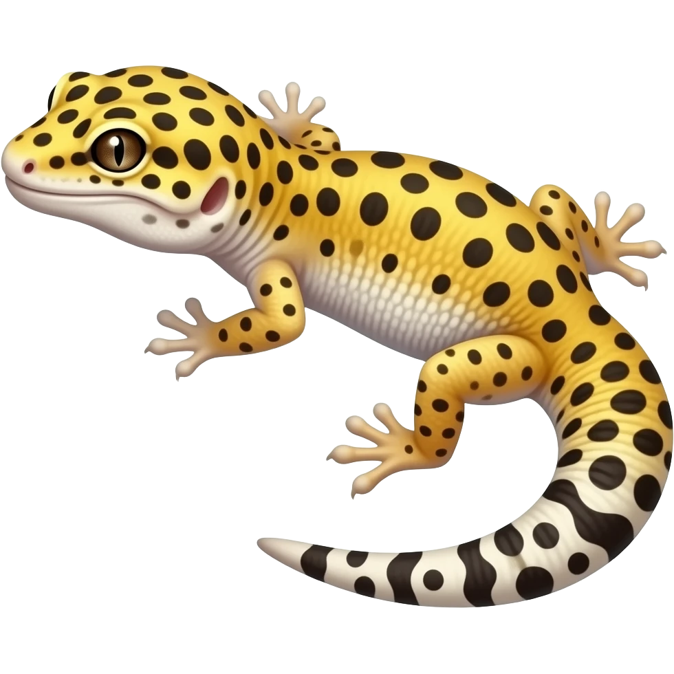 leopard gecko simple flat emoji