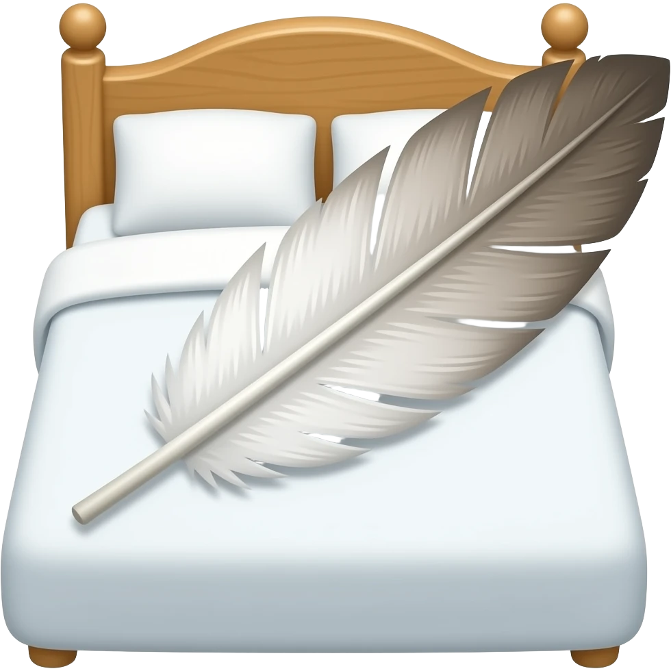 🛏️🪶 emoji