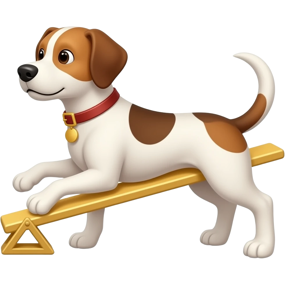 Dog using human emoji