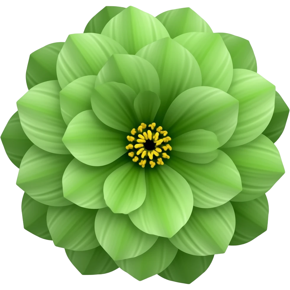 green flower emoji