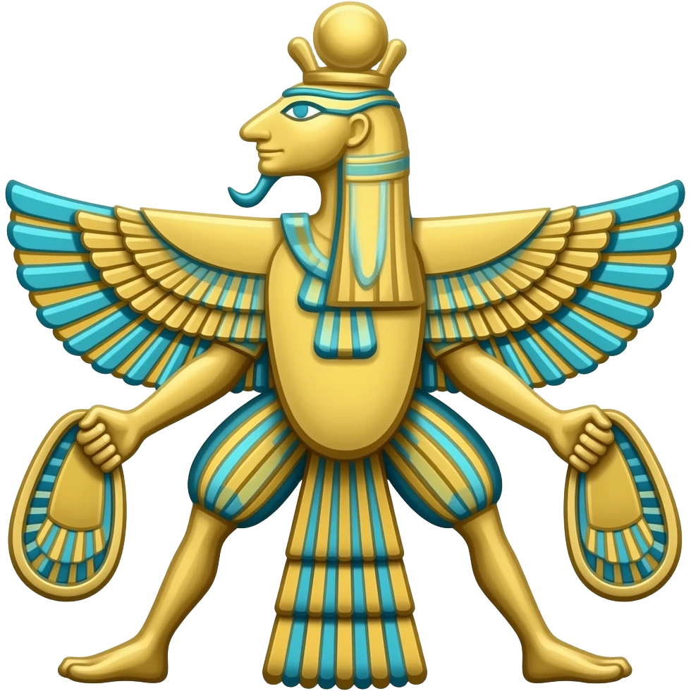 فروهر ایران باستان پندار نیک گفتار نیک و کرداد نیک emoji