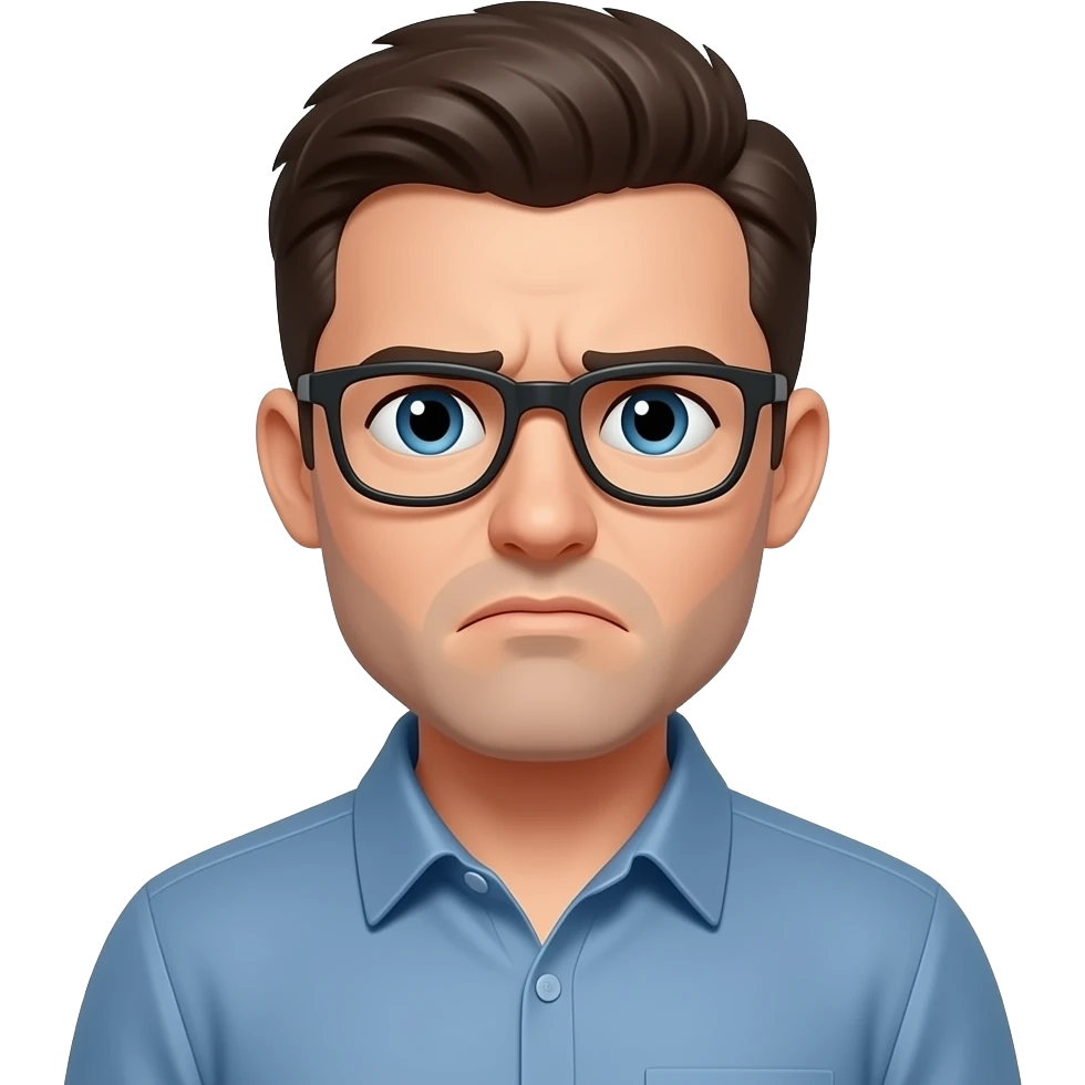 stressed man emoji