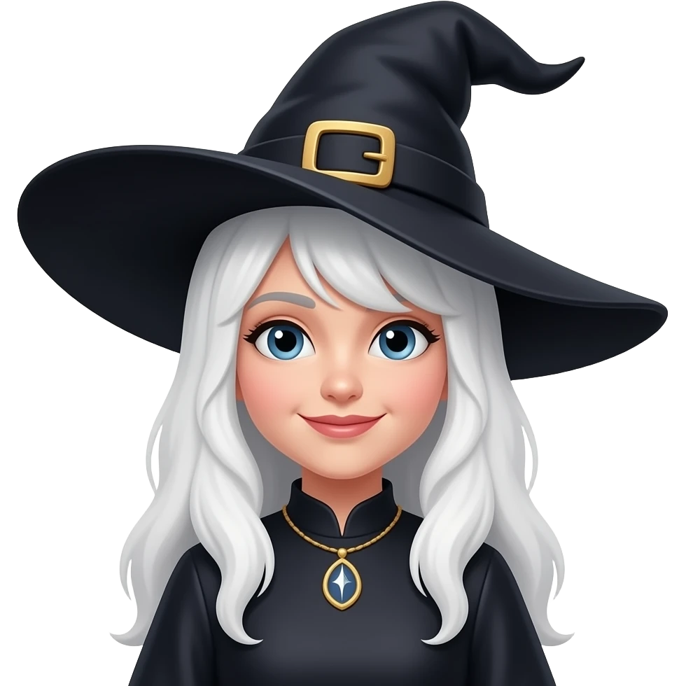 bruxa branca emoji