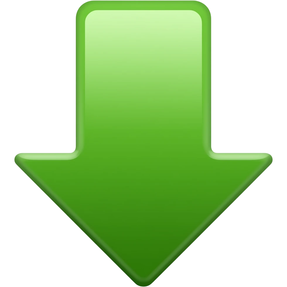 green arrow down emoji emoji