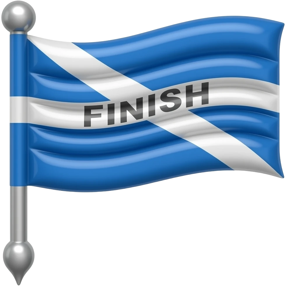 inflatable finish flag color 003B73 emoji