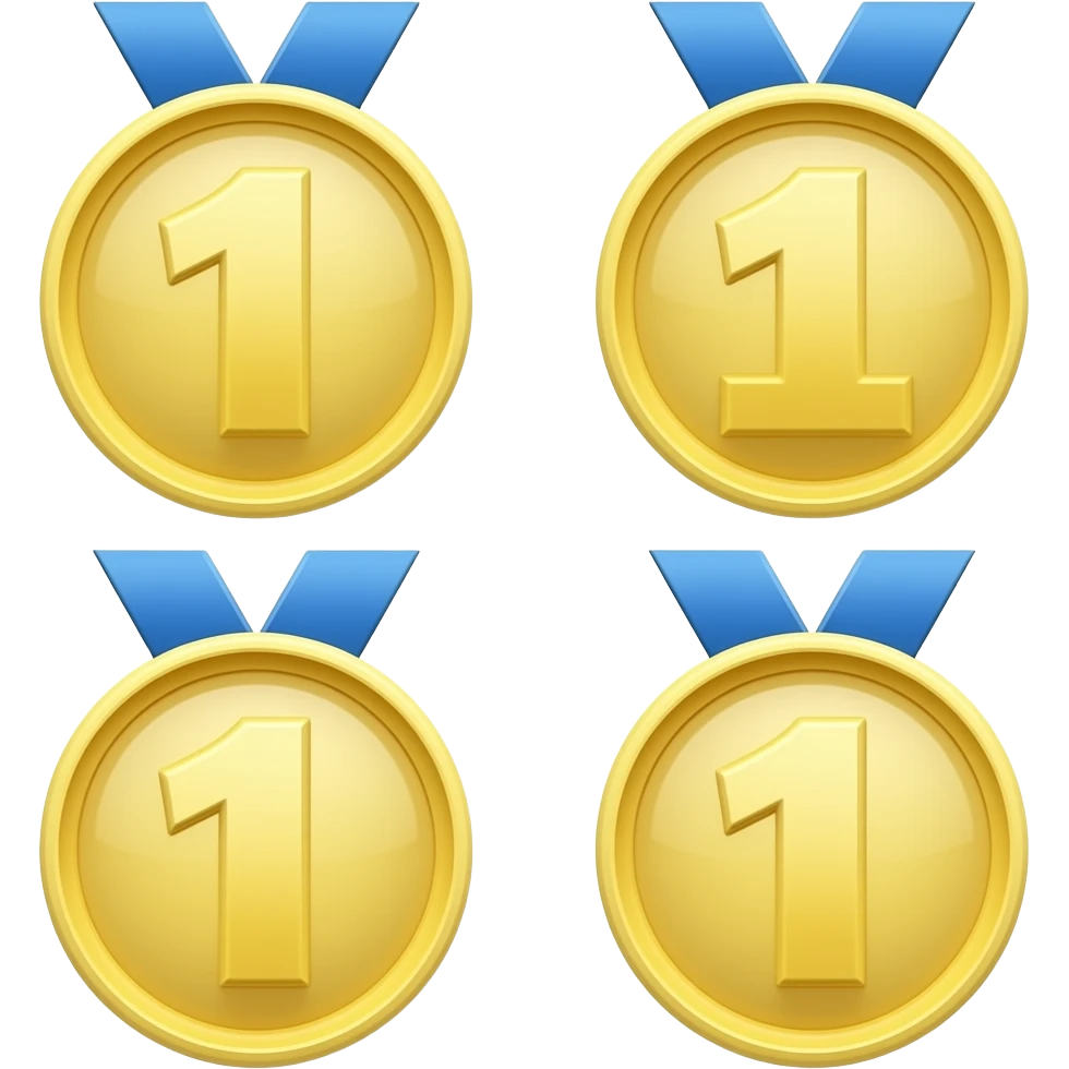 🥇+4 emoji
