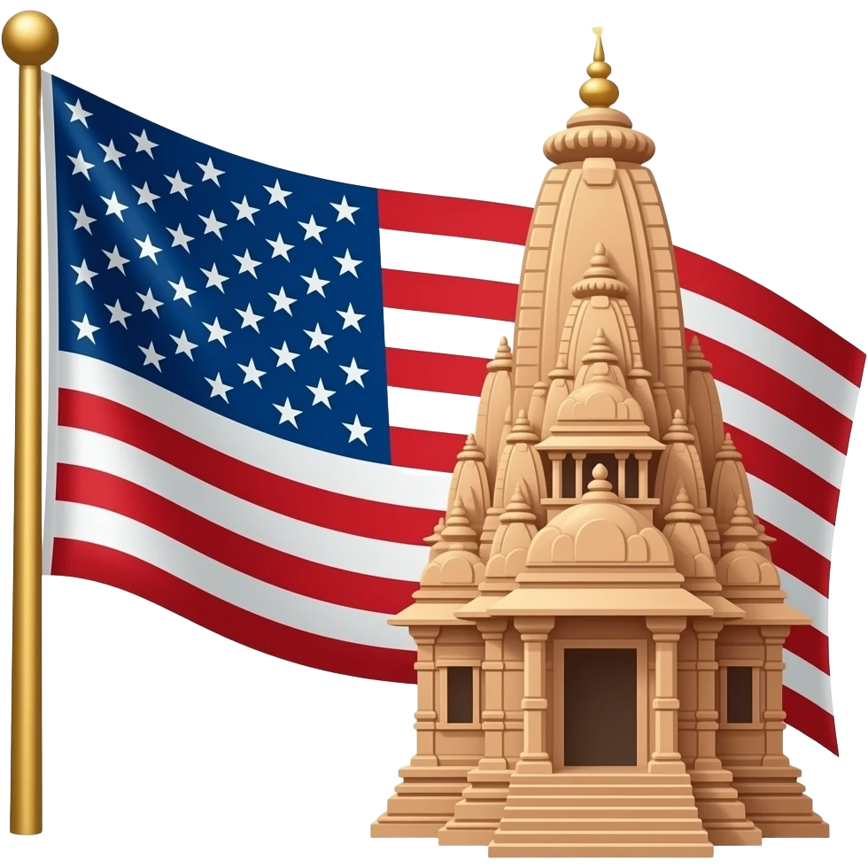 Flag on ram temple ayodhya emoji