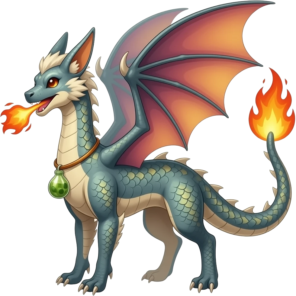 Salandit-Salamence-Furret-hybrid emoji