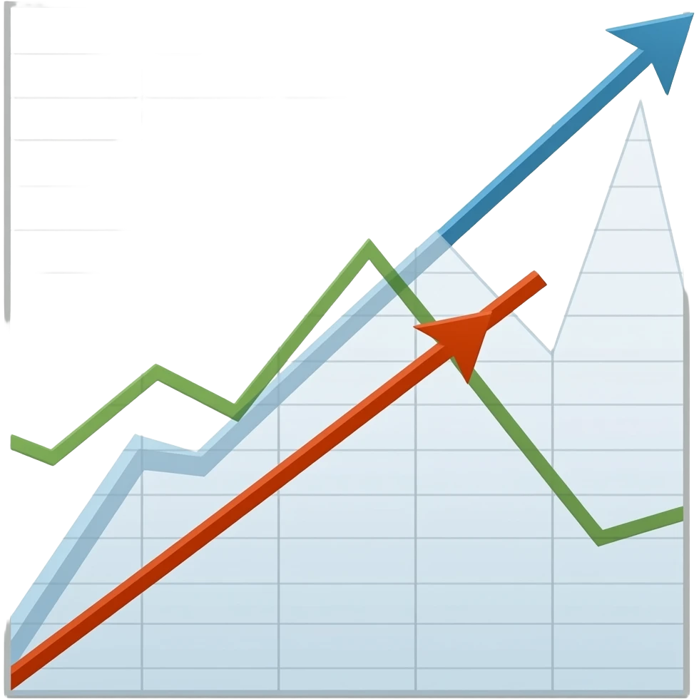 Up down graph emoji