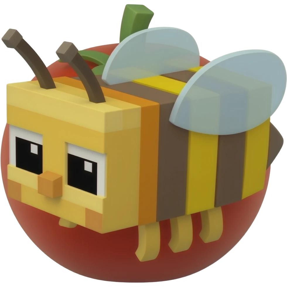 Minecraft bee tomato emoji