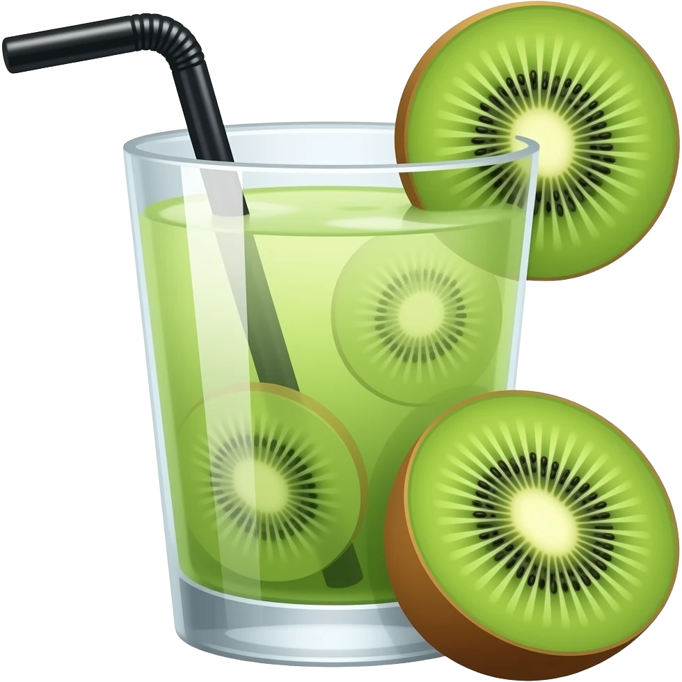 Kiwi Daiquiri, no extra fruit, glass only emoji