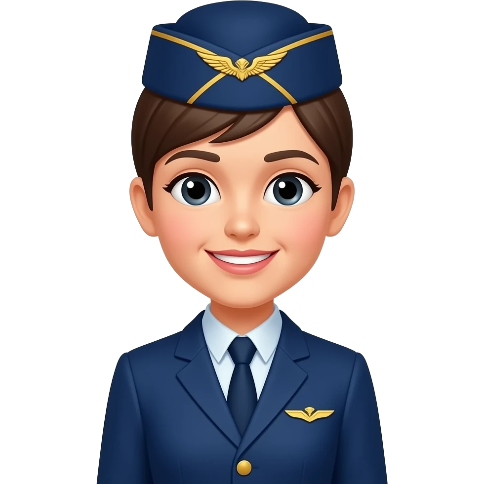 Flight attendant emoji
