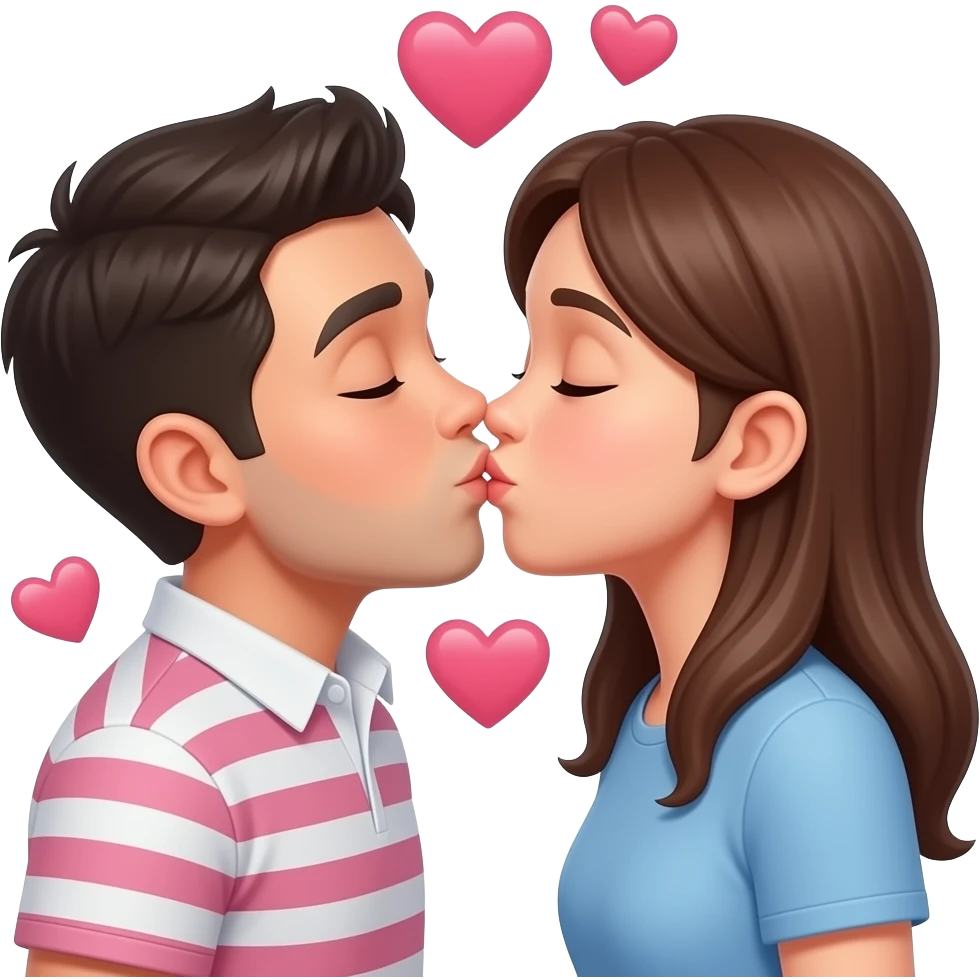 Добавить поцелуйчики и сердечки emoji