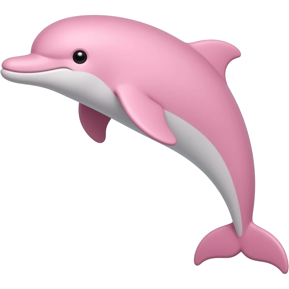 Pink dolphin emoji